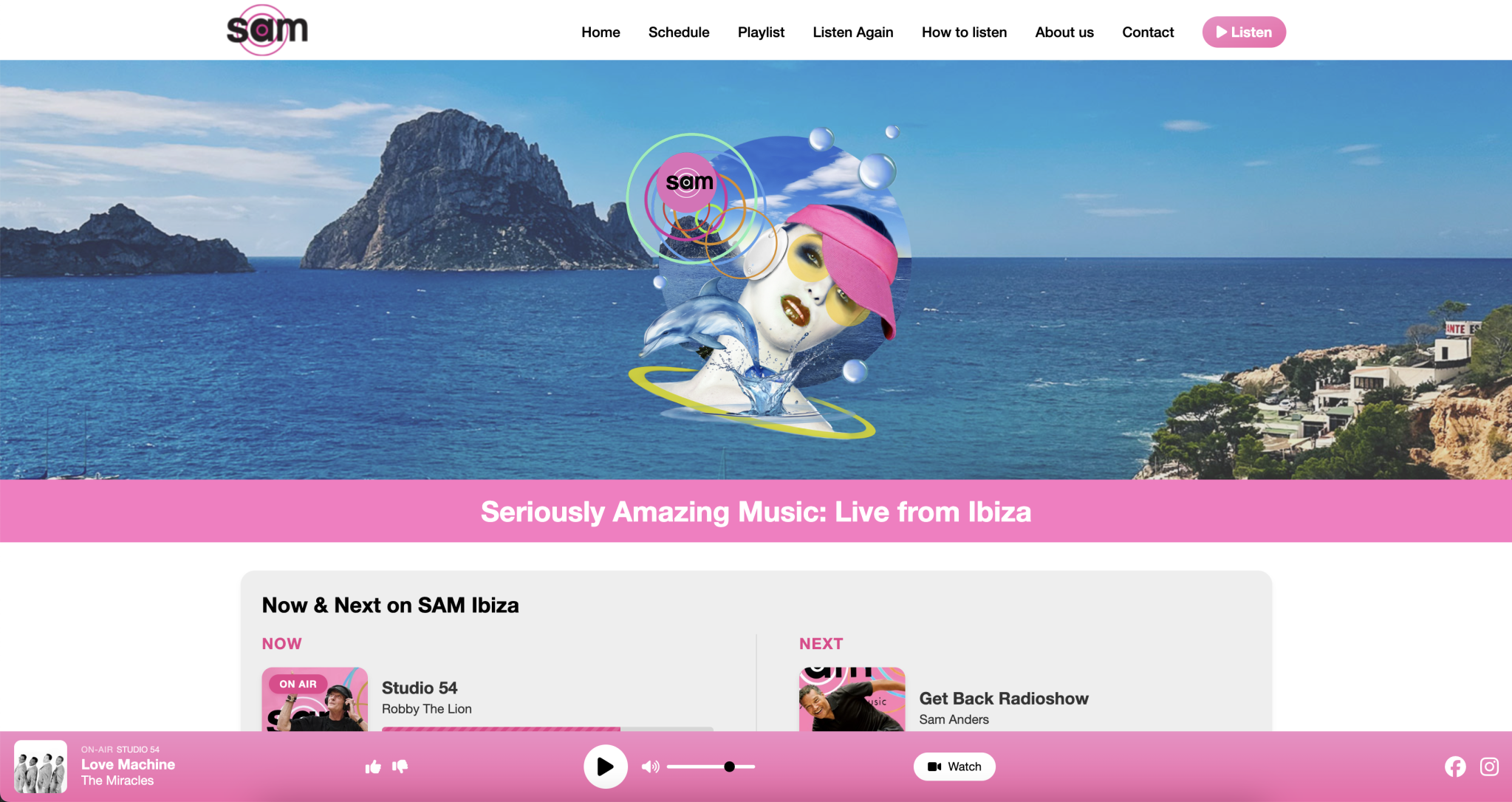 SAM Ibiza: New Website